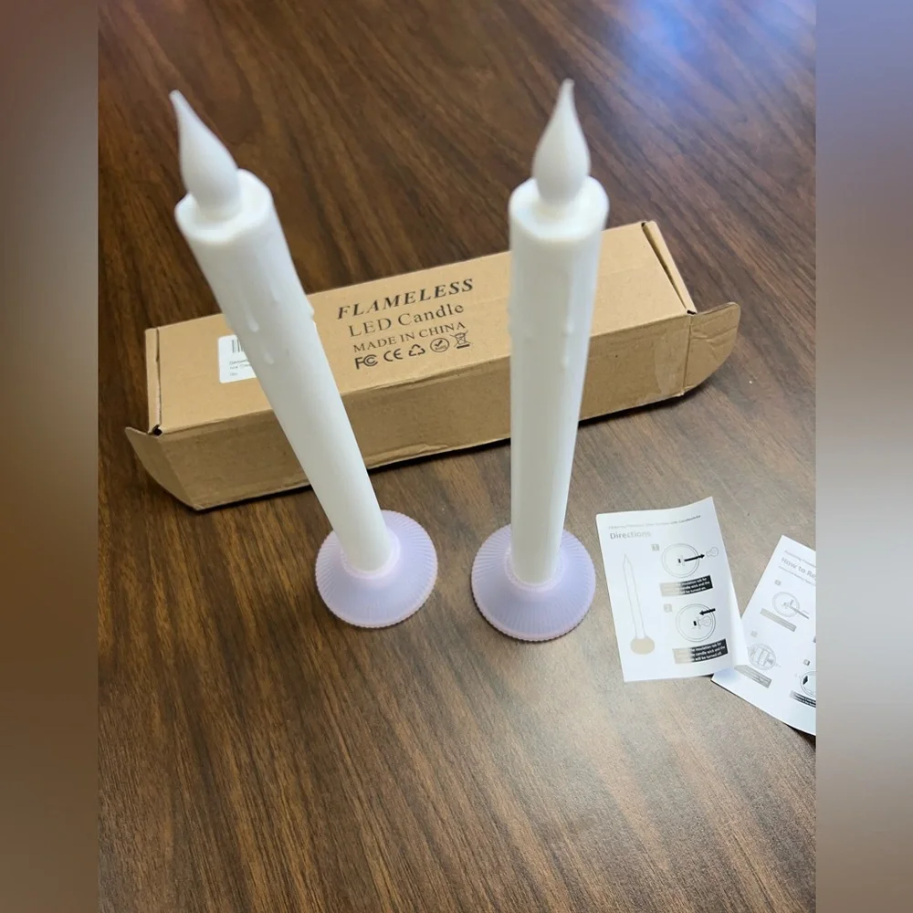 Set of two LED Flameless Candle. New in box.
